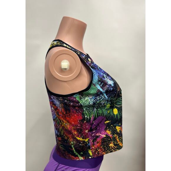 Nike NSW Splatter Crop Tank Top - Picture 2 of 4